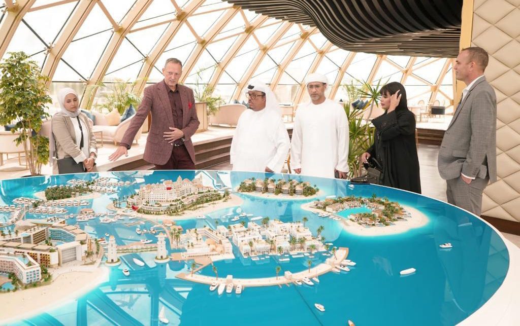 DHAHI KHALFAN TAMIM VISITS ‘THE HEART OF EUROPE’ ISLAND